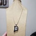 Men's Gorgeous Handmade Agate Geode Slice Gem 925 Long Necklace