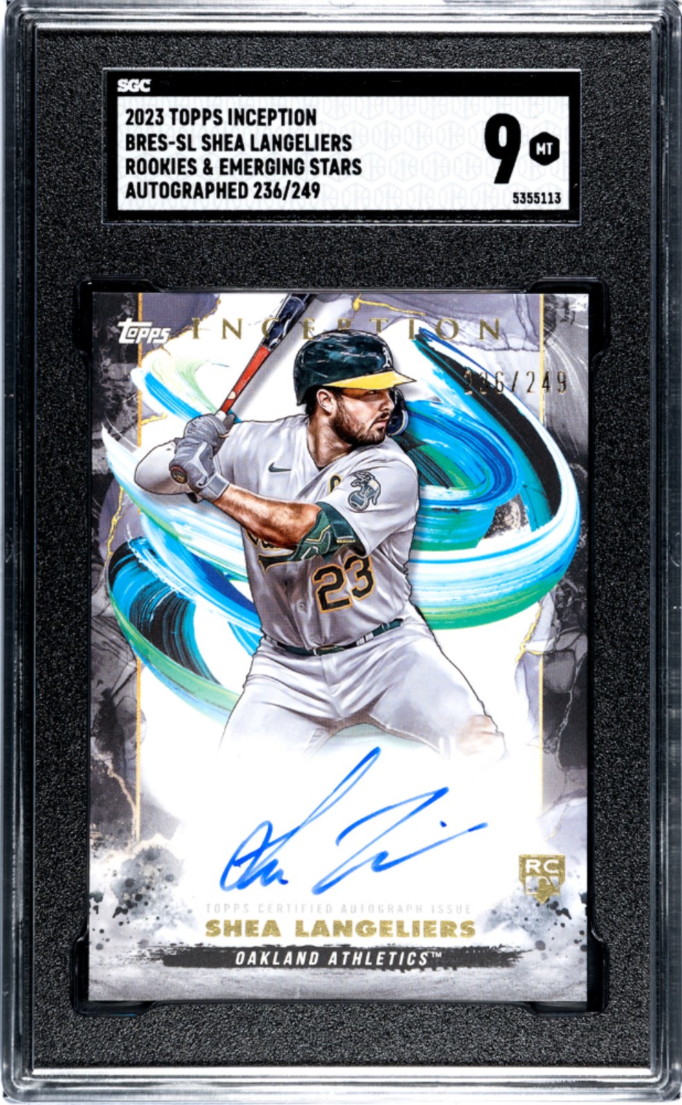 Shea Langeliers Rookie Auto Card