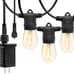 96 Feet Low Voltage LED Outdoor String Lights with 32 sockets