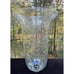 Etched Glass 12” Flared Top Glass Chimney Lamp Globe Candle Sconce Shade -S1