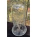 Etched Glass 12” Flared Top Glass Chimney Lamp Globe Candle Sconce Shade -S1