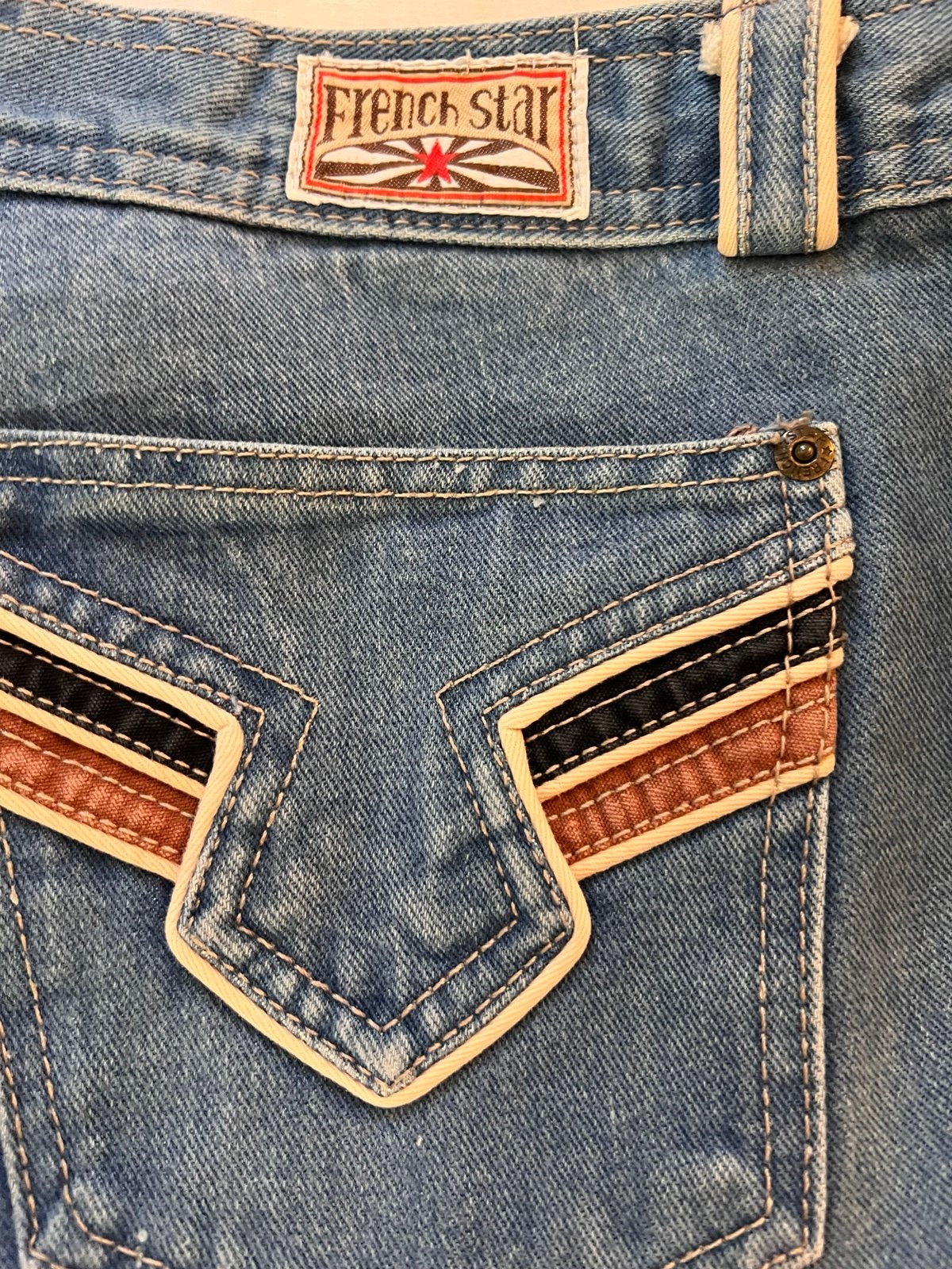 French Star vintage rare find “hippie” Jeans