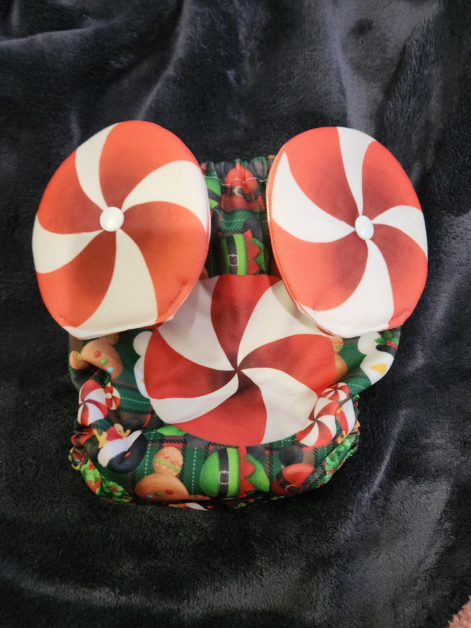 Mickey Inspired Fabufluff 3D Christmas Diaper Bundle