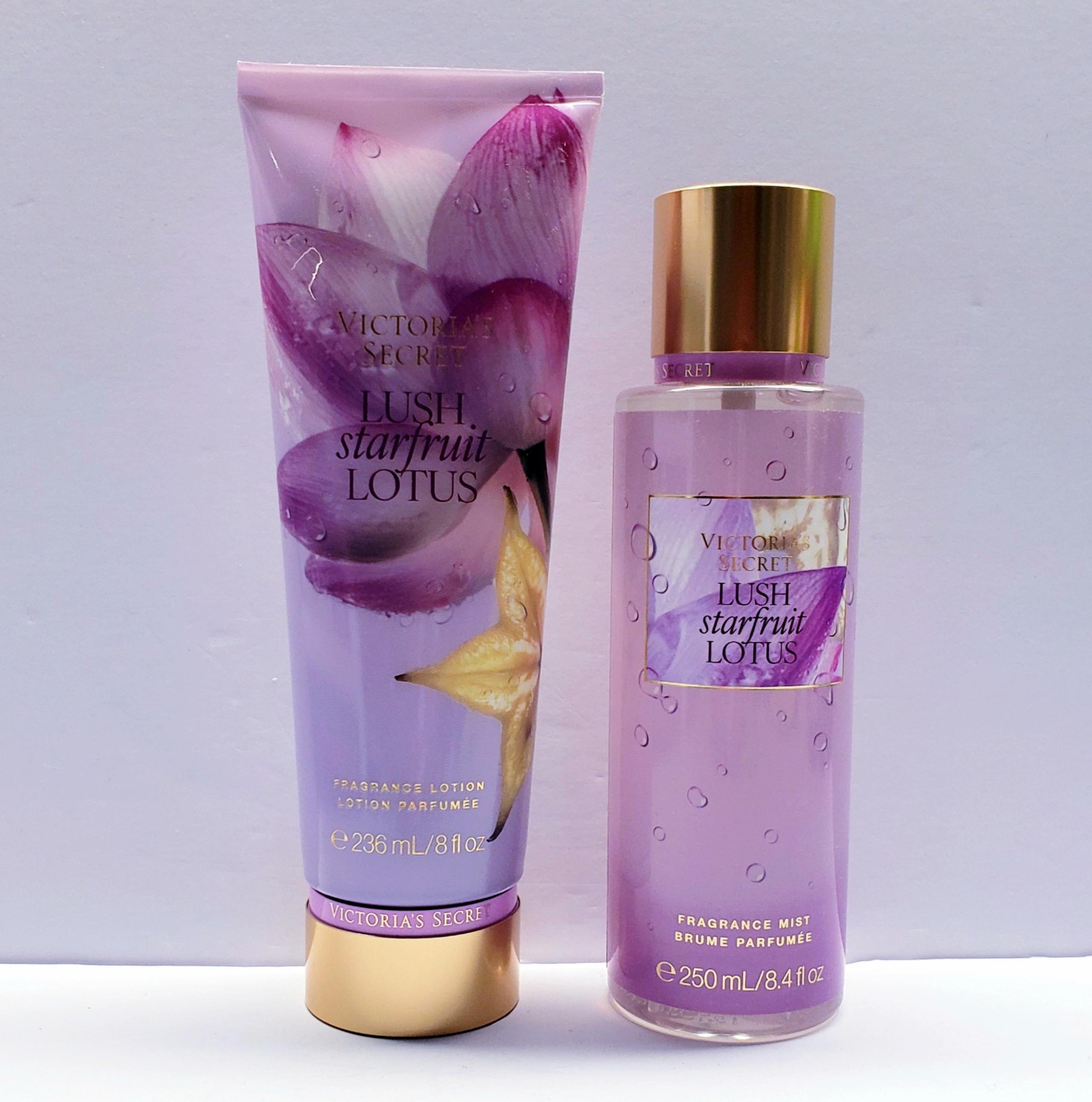 Victoria's Secret LUSH STARFRUIT LOTUS Fragrance Lotion and Fragrance Mist