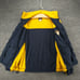 Cheneral Mens West Virginia Mountaineers Fleece Jacket Blue Yellow Small Vintage
