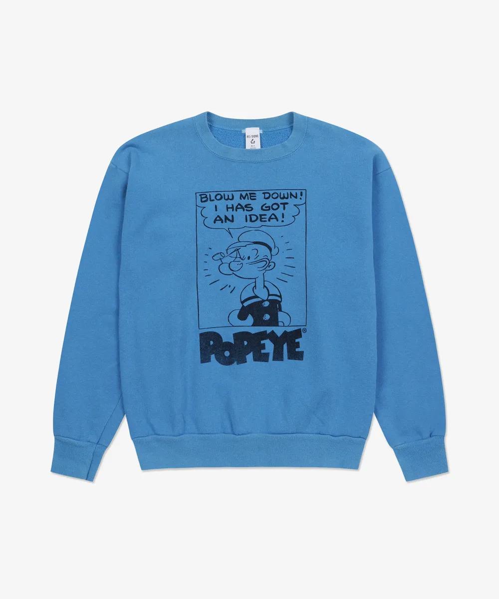 RE/DONE Popeye Upcycled Graphic Sweatshirt