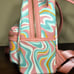 Disney Parks Loungefly Mickey Mouse Swirl Mini Backpack
