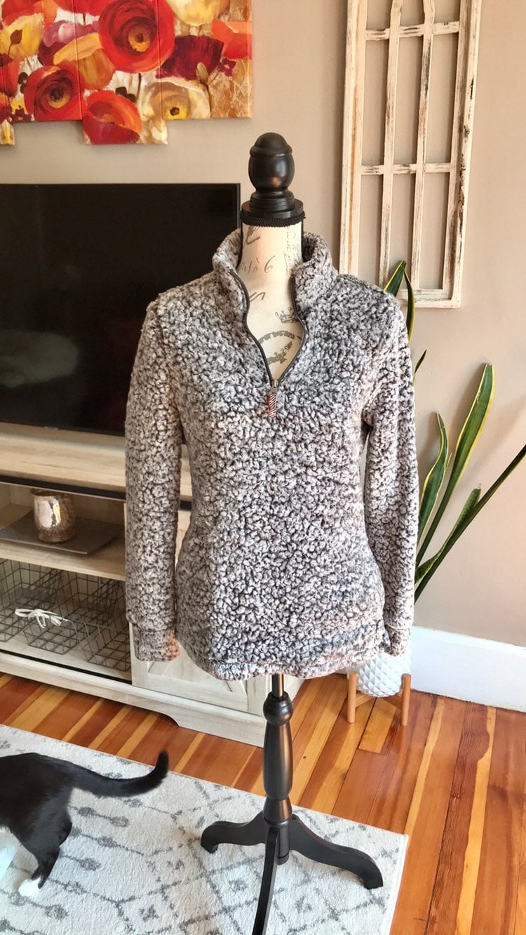 Sherpa Pullover Sweatshirt