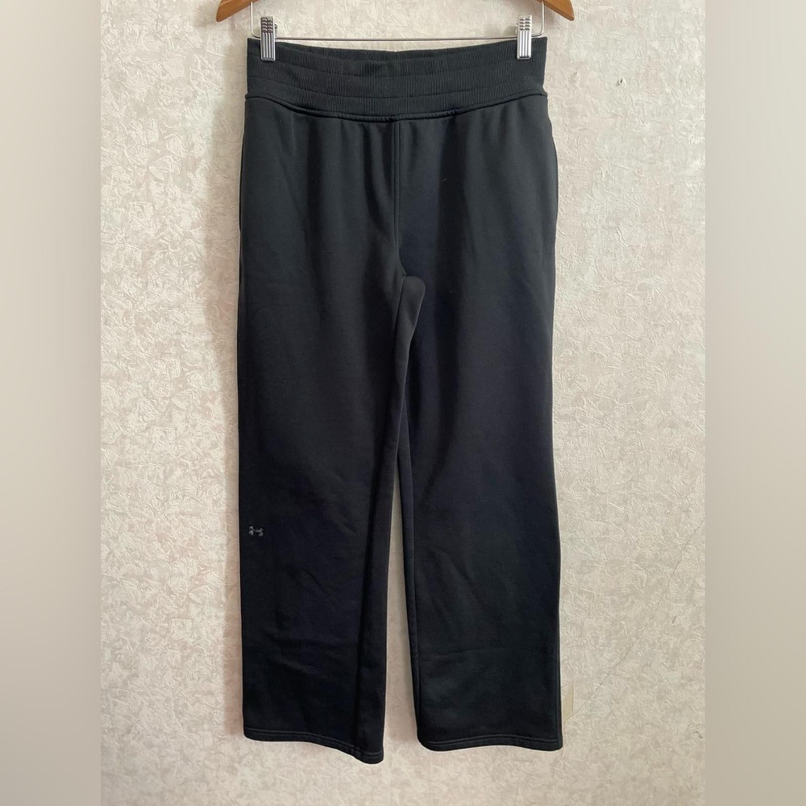 Under Armour women's medium black athletic semi-fitted pants
