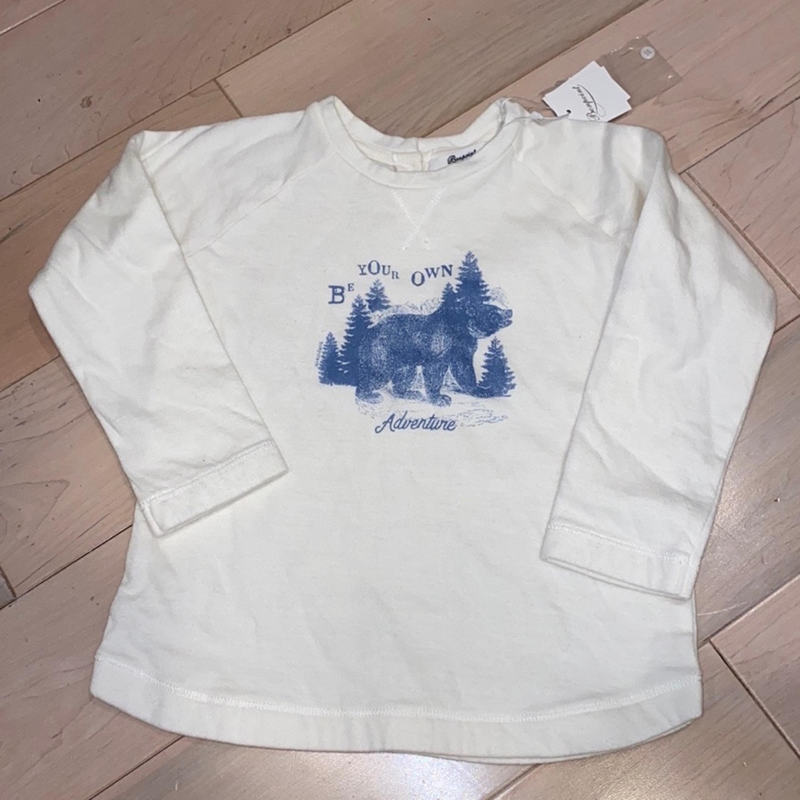 $135 boys soft cotton bear shirt - sweatshirt