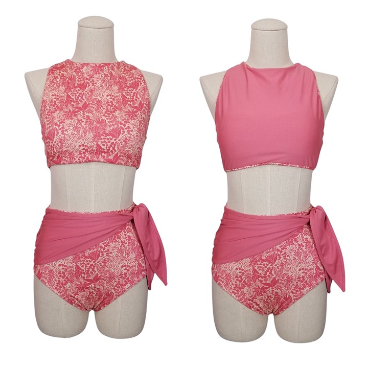 Hermoza Reversible Bikini Set Indra Coral Sz 6