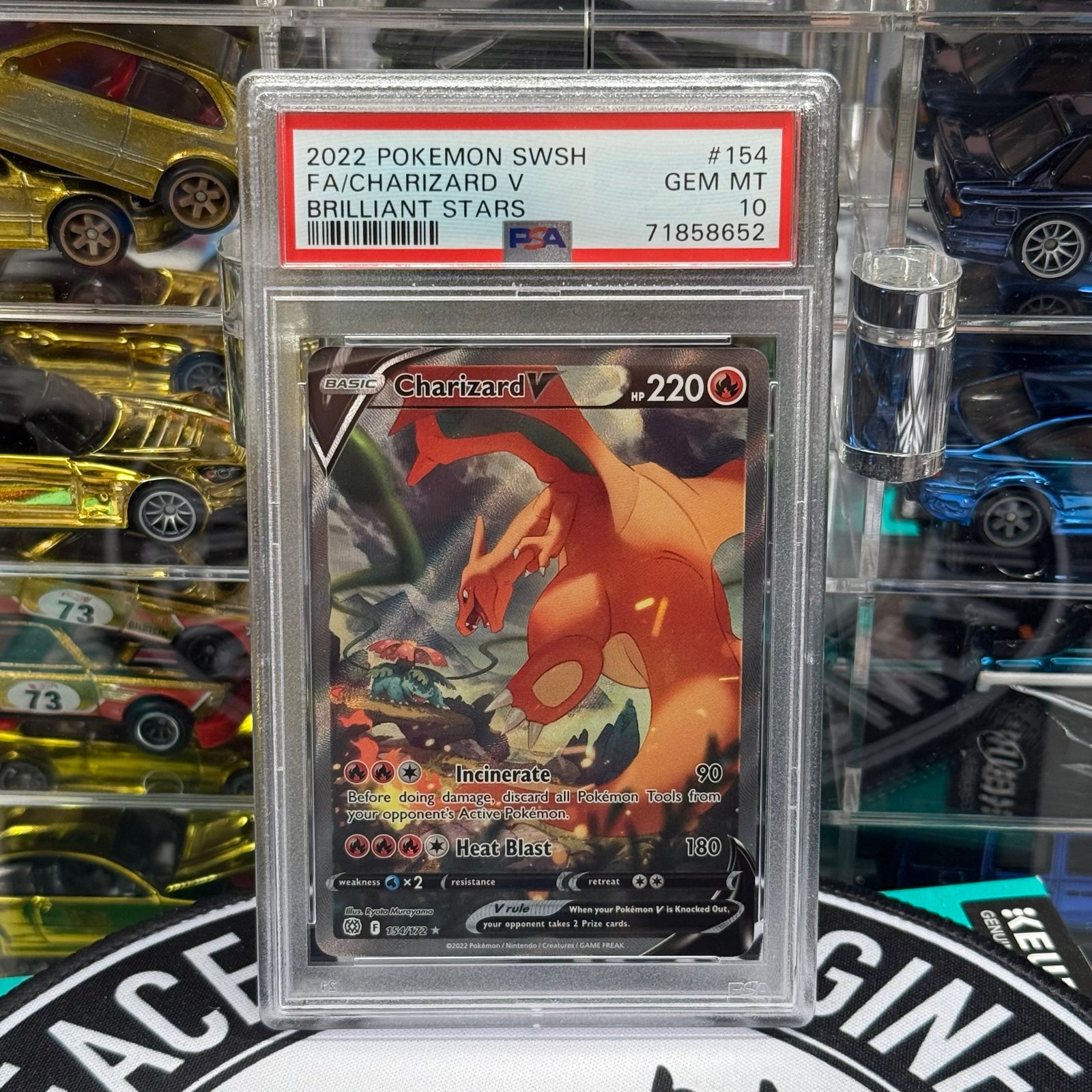 PSA 10 Pokemon Charizard V Alt Art (2022 SWSH Brilliant Stars) #154/172