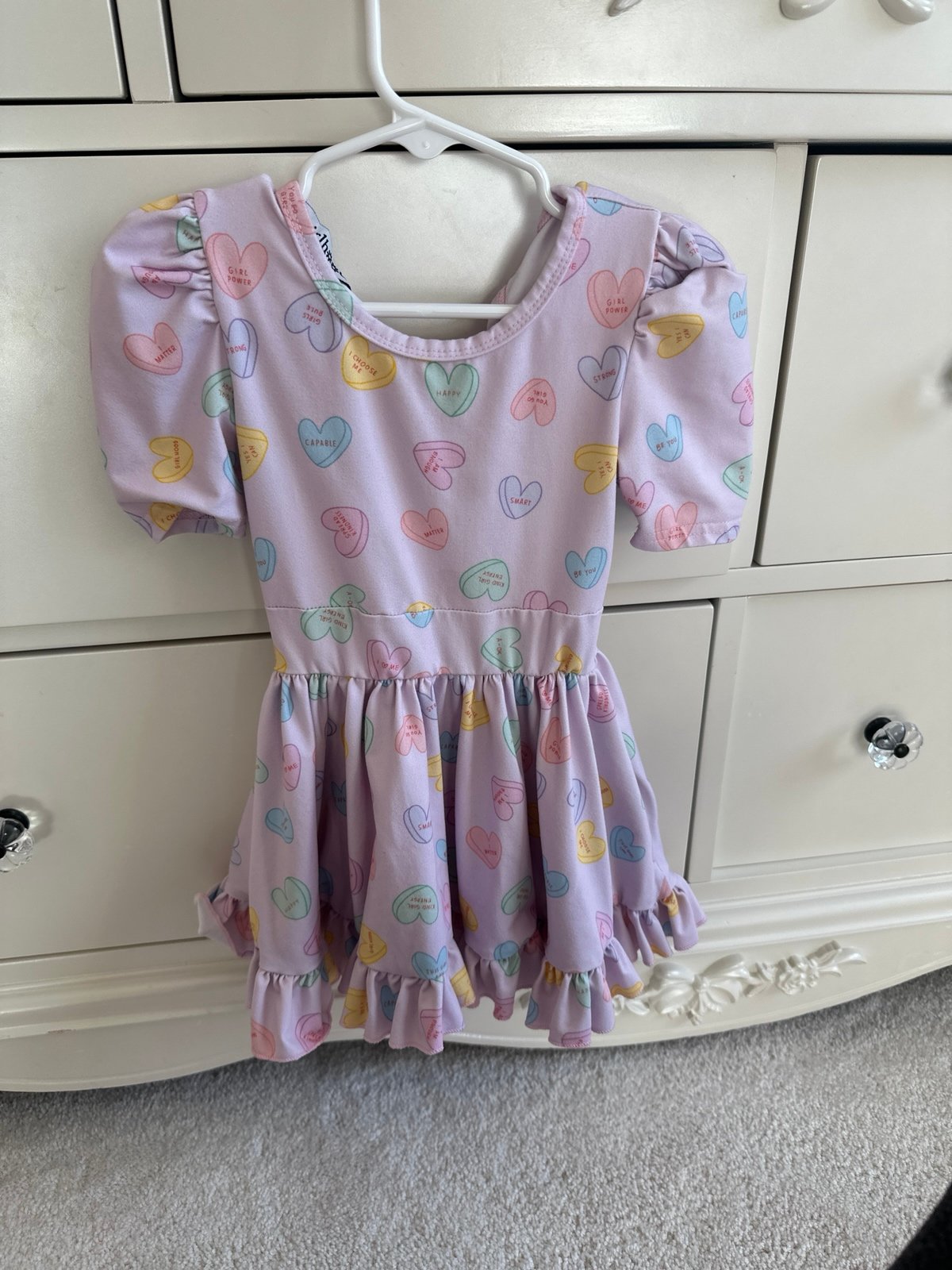 Girlhood by little stocking co candy hearts dress