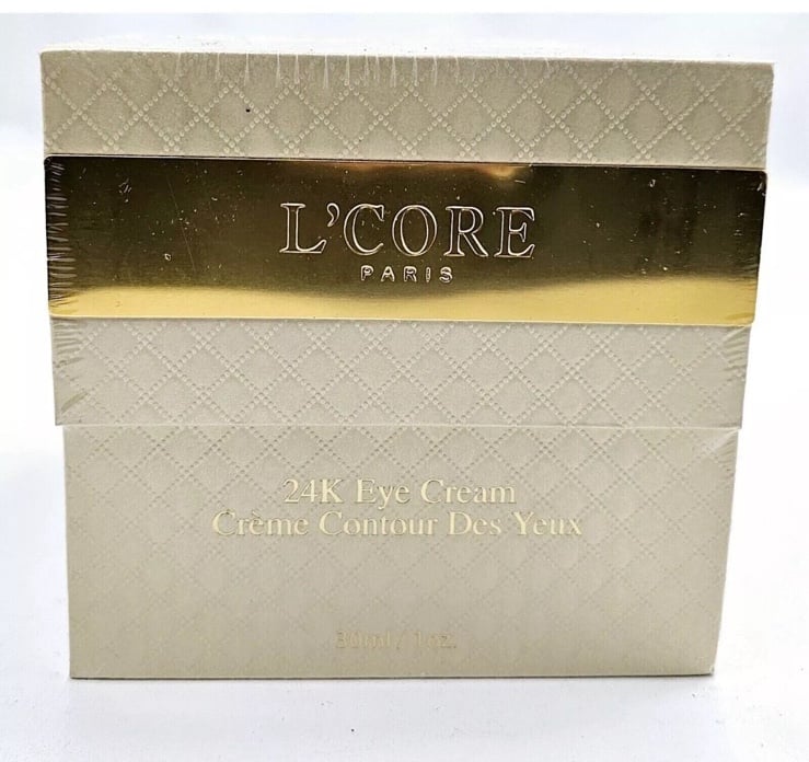 L'Core Paris 24K Eye Cream Anti Aging Skin Care Pharm Grade 1 fl oz SEALED