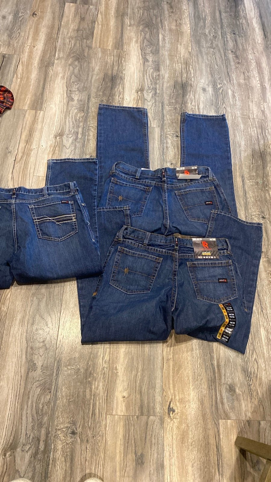5 pairs of Ariat FR jeans 38x30 new