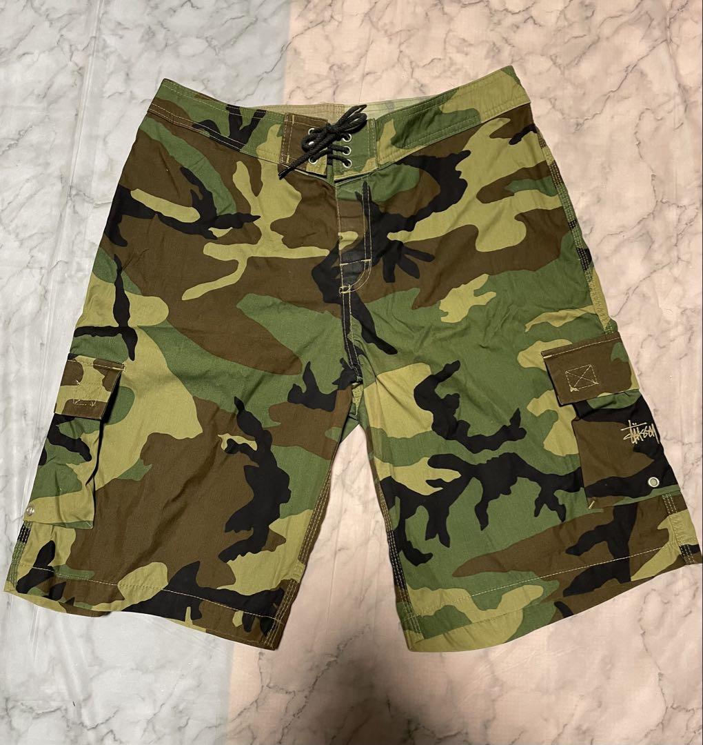 stussy camo柄　beach shorts L Buy Stussy Ripstop Cargo Beach Short 'Camo' - 112297 CAMO | GOAT