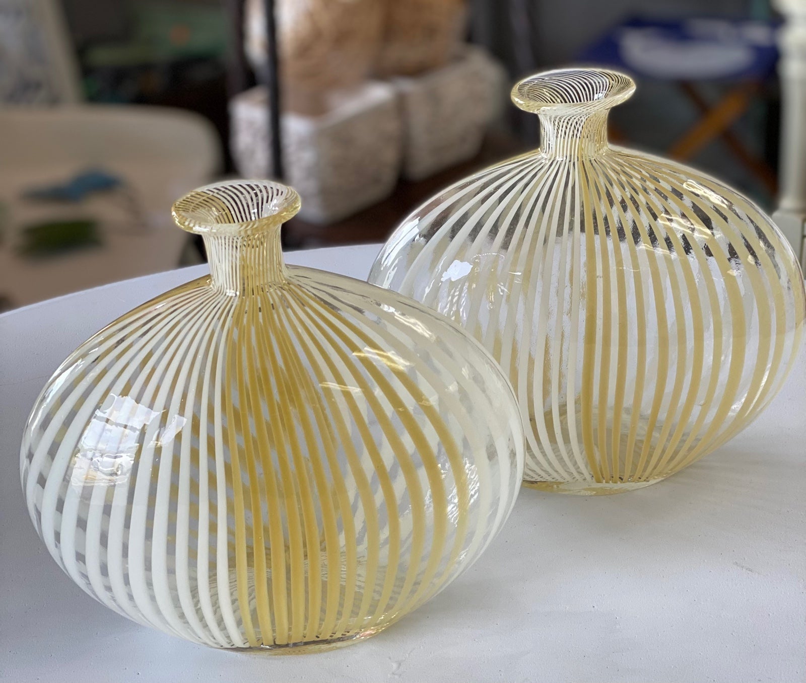 Mid Century Murano Pillow vase