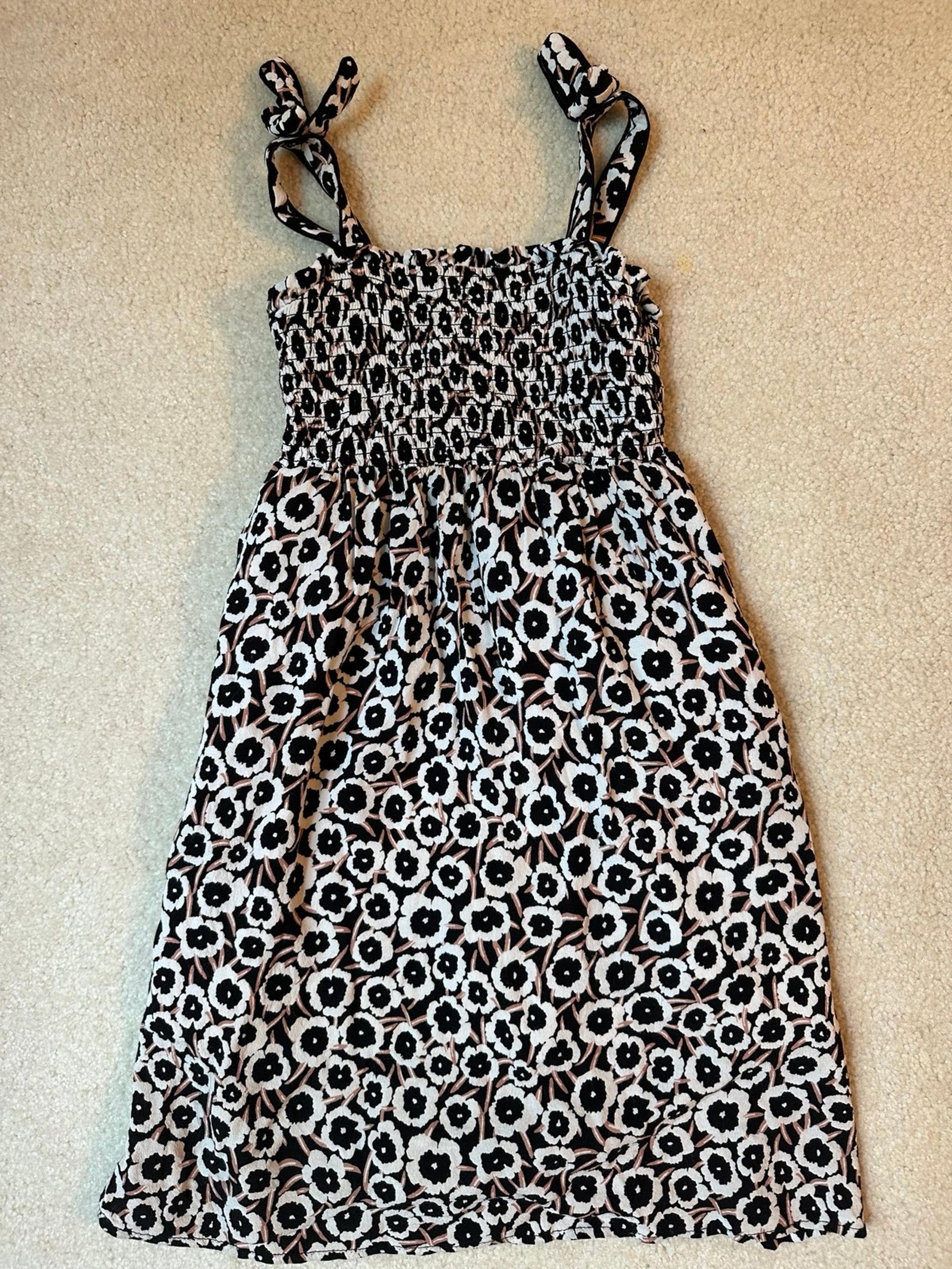 Diane Von Furstenberg for Target Girls Smocked Tie Strap Midi Dress Size XS