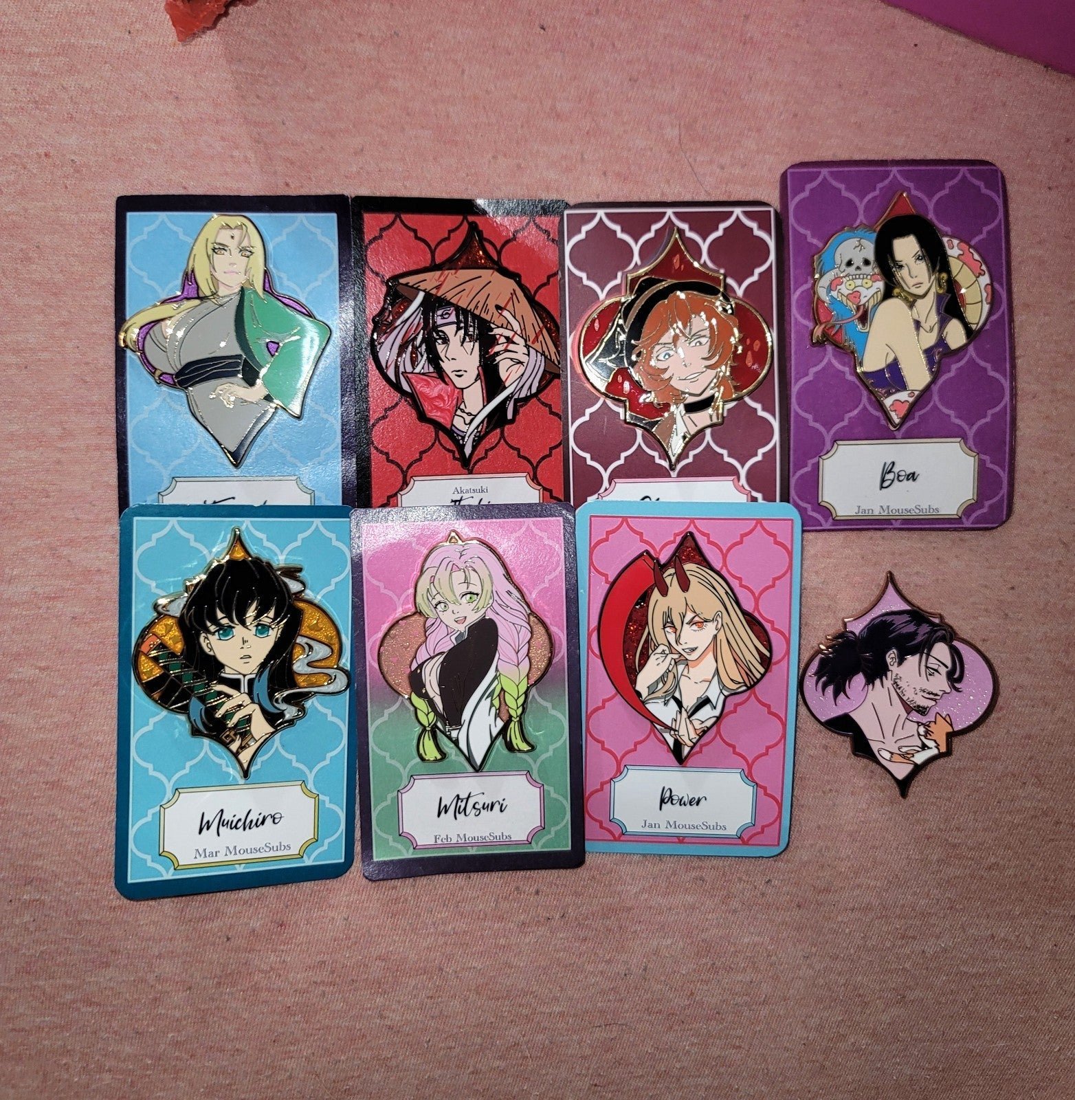 Anime hard enamel pin bundle