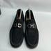 SALVATORE FERRAGAMO Men’s Diego Black Suede Horse Bit Loafers US 7.5