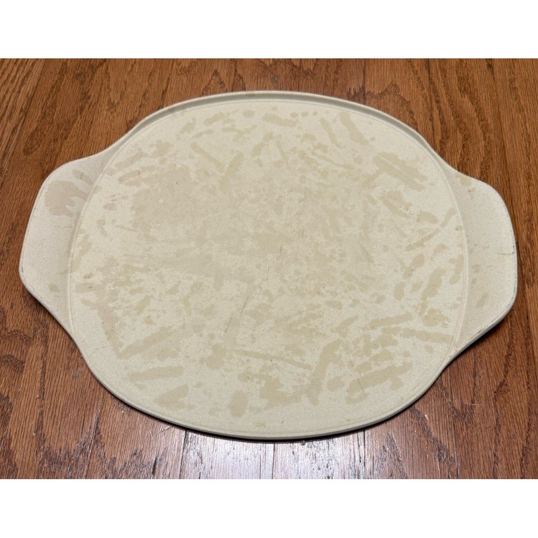 Pampered Chef 15 in Round Pizza Stone with Handles Baking Tray 1204 USA