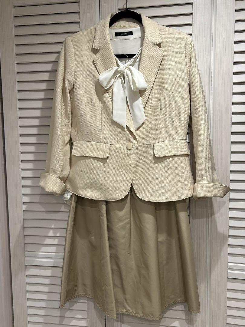 SHOO-LA-RUE Ivory Ceremony Suit 3-Piece Set, Size L