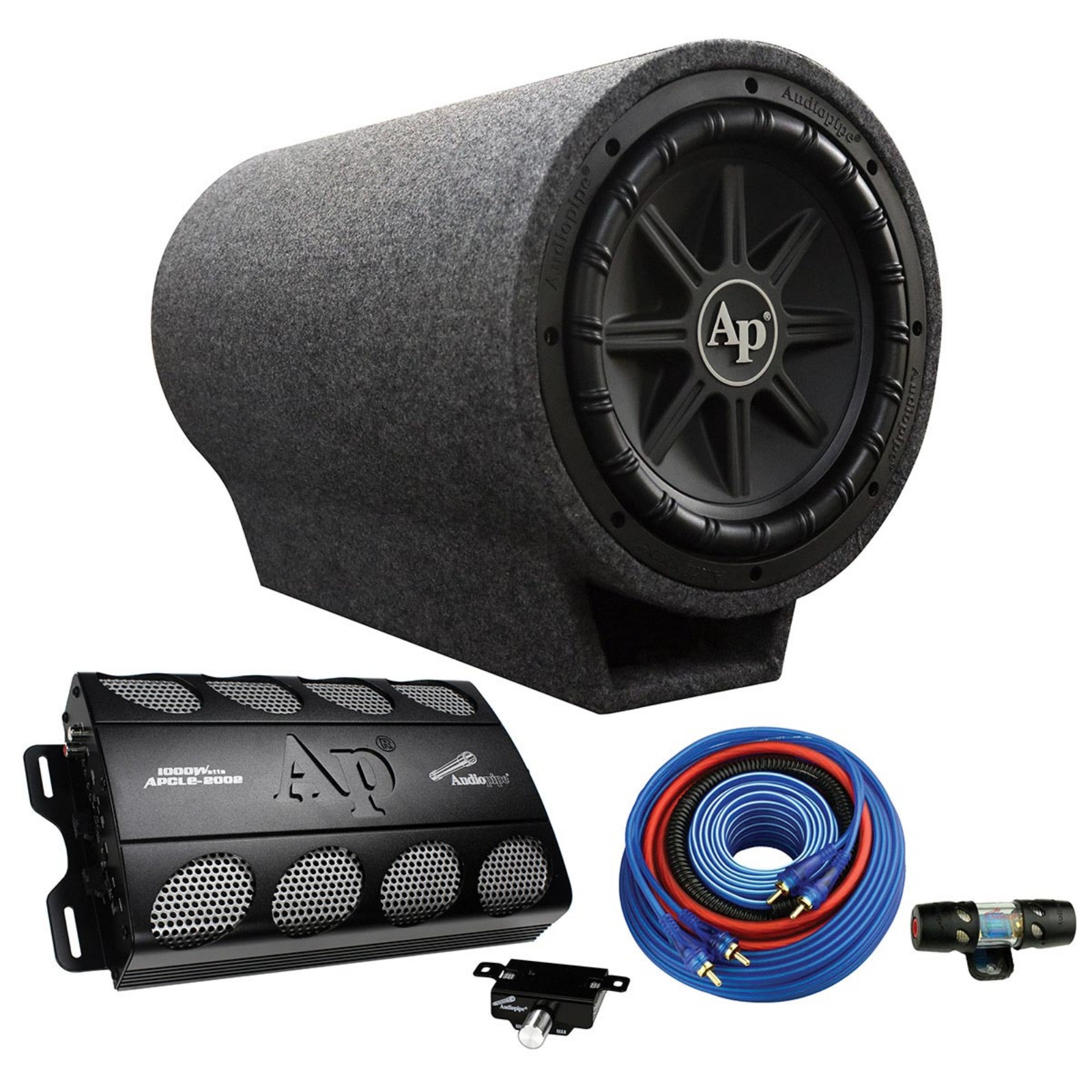 Audiopipe 12″ Vented Bass Pipe 1000 Watt Super Bass Combo Package
