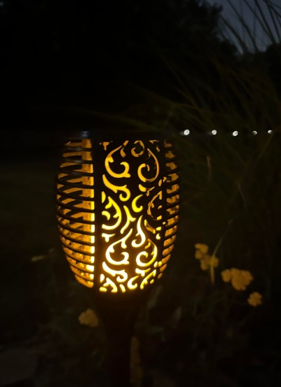 96 LED Solar Lights Outdoor Upgraded 6 Pack 43 Tall & Super Larger Size