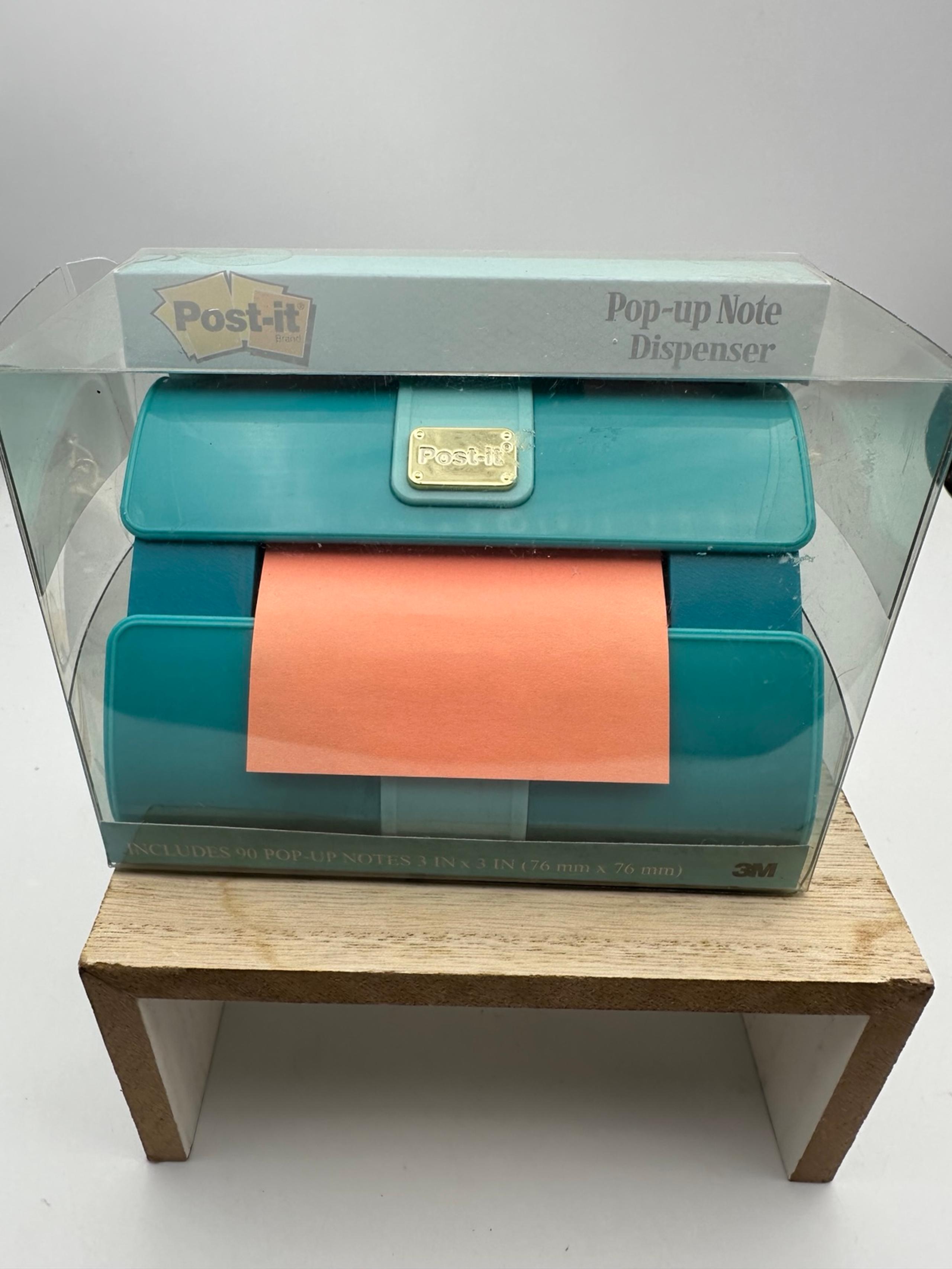 3M POST IT NOTES FASHION COLLECTION TURQUOISE HANDBAG POP UP NOTE DISPENSER