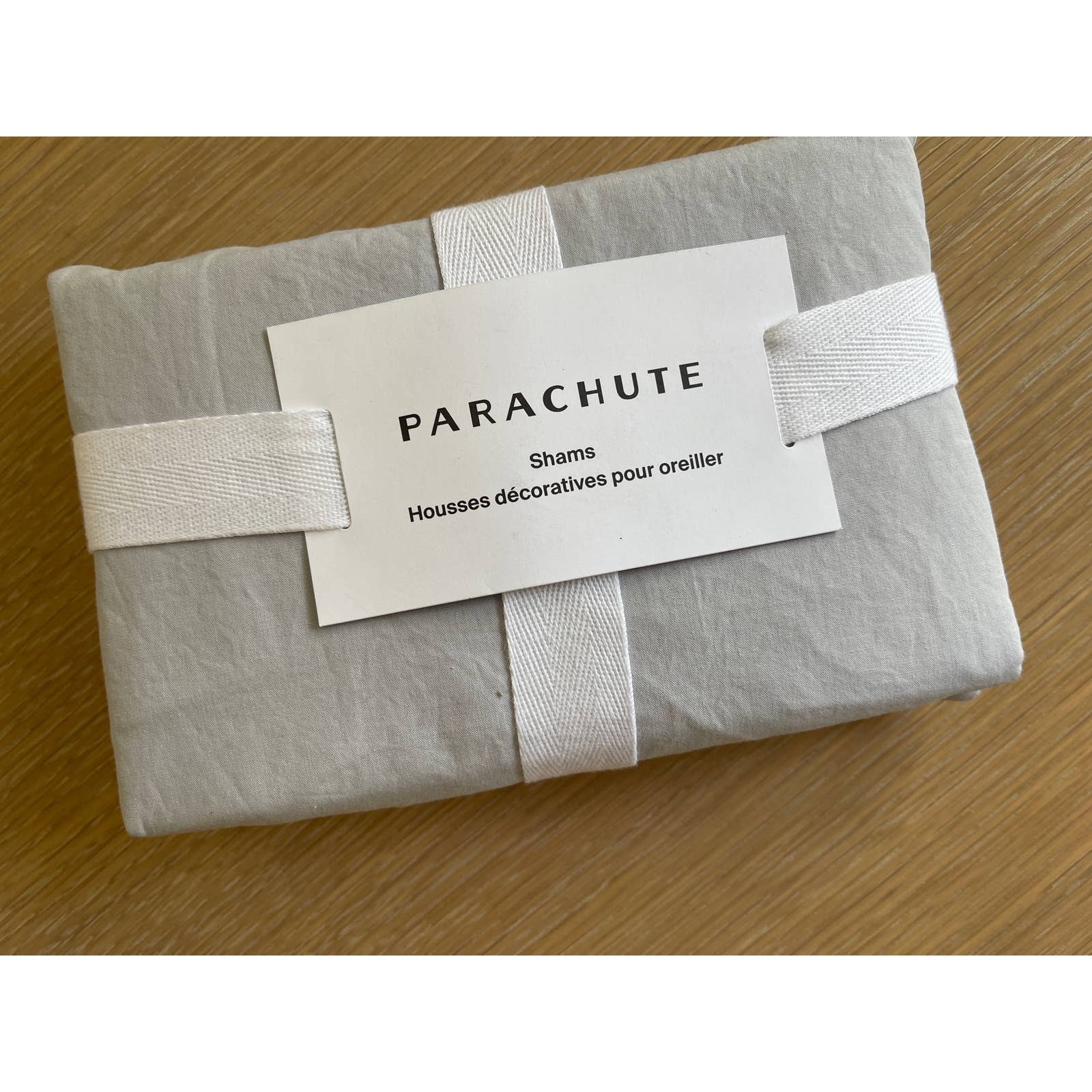 New Parachute Home Percale 2 King Shams in Grey