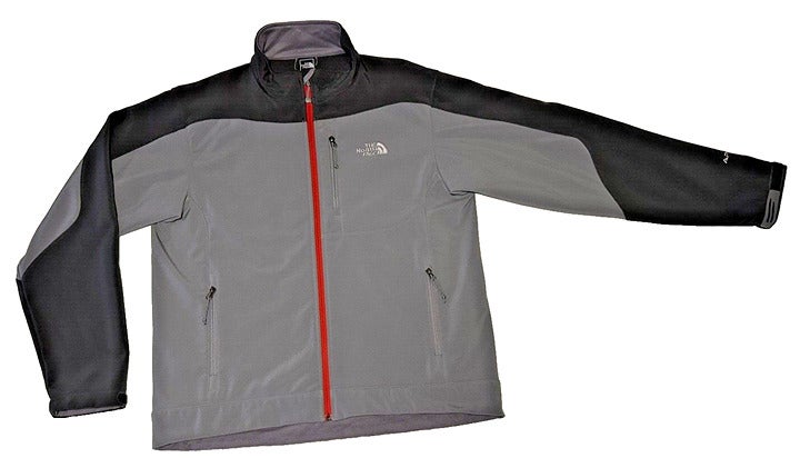 MINT! The North Face APEX Bionic Softshell Men's Jacket - Grey & Red - Sz L