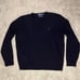 Polo Ralph Lauren Men’s Navy Blue 100% Lambswool V-Neck Sweater Size XL