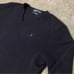 Polo Ralph Lauren Men’s Navy Blue 100% Lambswool V-Neck Sweater Size XL