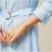 NEW Rachel Parcell Belted Ice Water Blue Midi Shirt Dress Womens Sz. 10 NWT 168