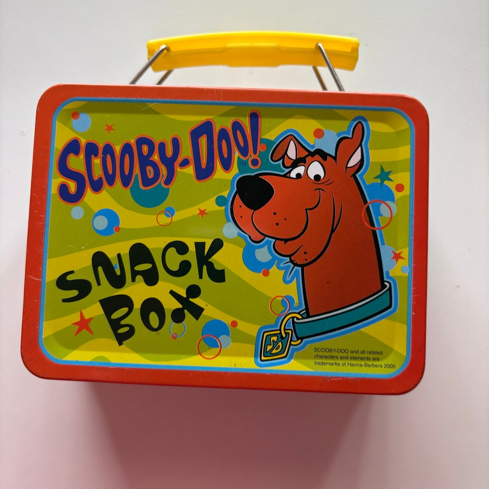 Scooby-Doo Snack Box Vintage Y2K 's Handled Tin Metal Mini Lunchbox