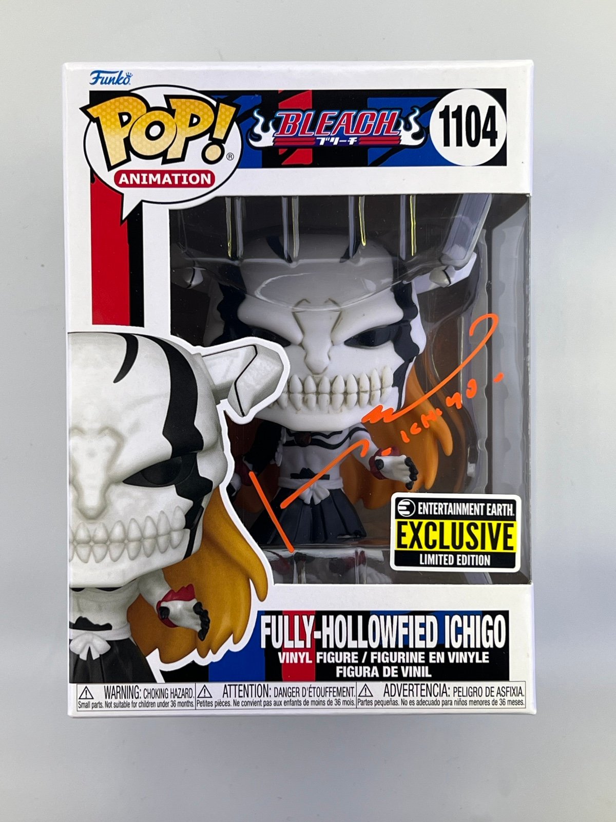 Funko Pop! Bleach - Fully-Hollowfied Ichigo #1104 signed Johnny Yong Bosch PSA
