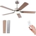 52 Inch Ceiling Fans with Lights and Remote,Low Profile Modern Ceiling Fan