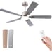 52 Inch Ceiling Fans with Lights and Remote,Low Profile Modern Ceiling Fan