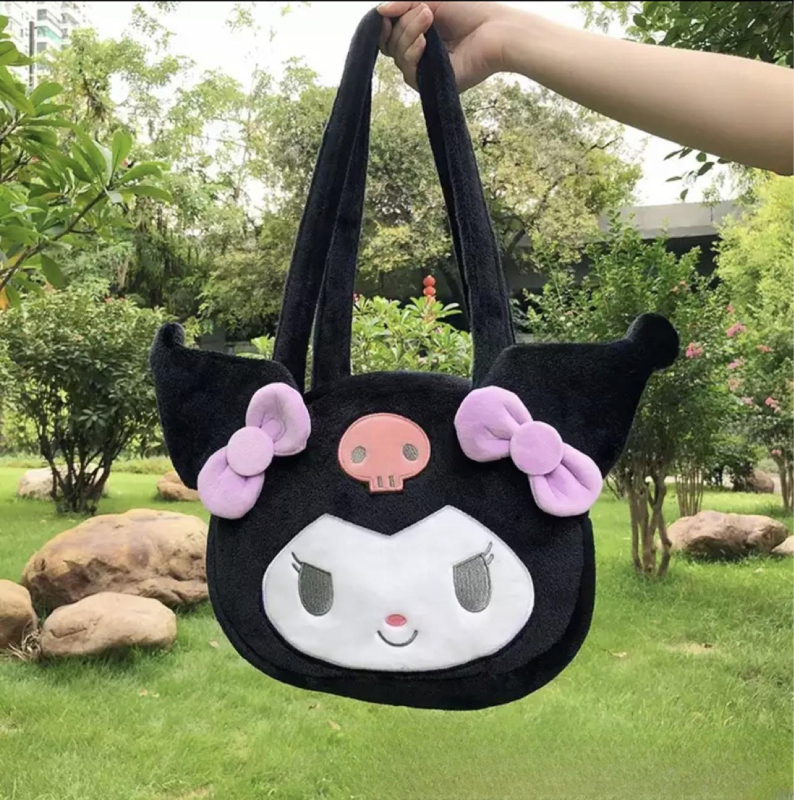 Super Soft Plush Cute Kuromi Shoulder Bag