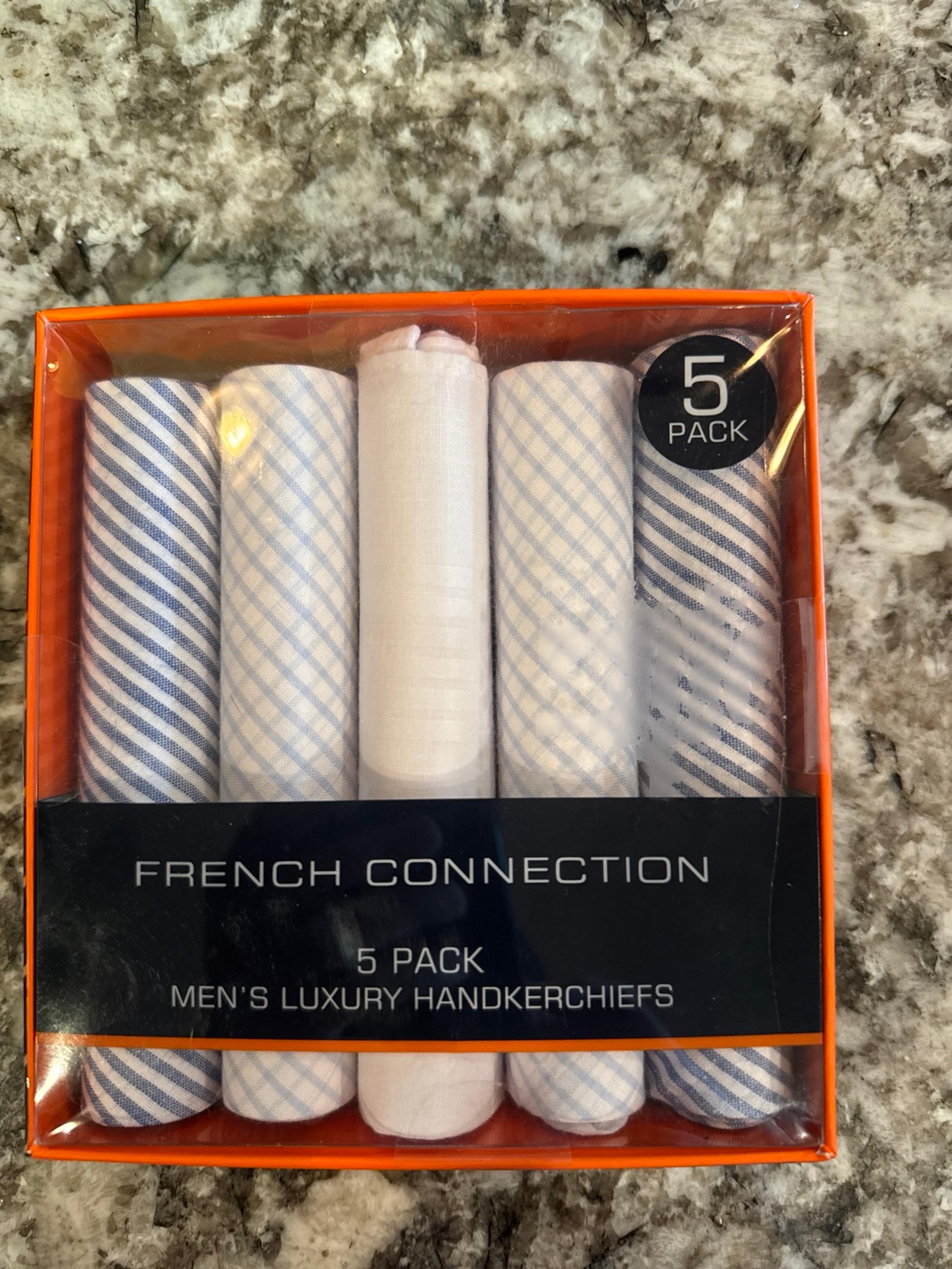 NIB men’s luxury handkerchiefs five pack