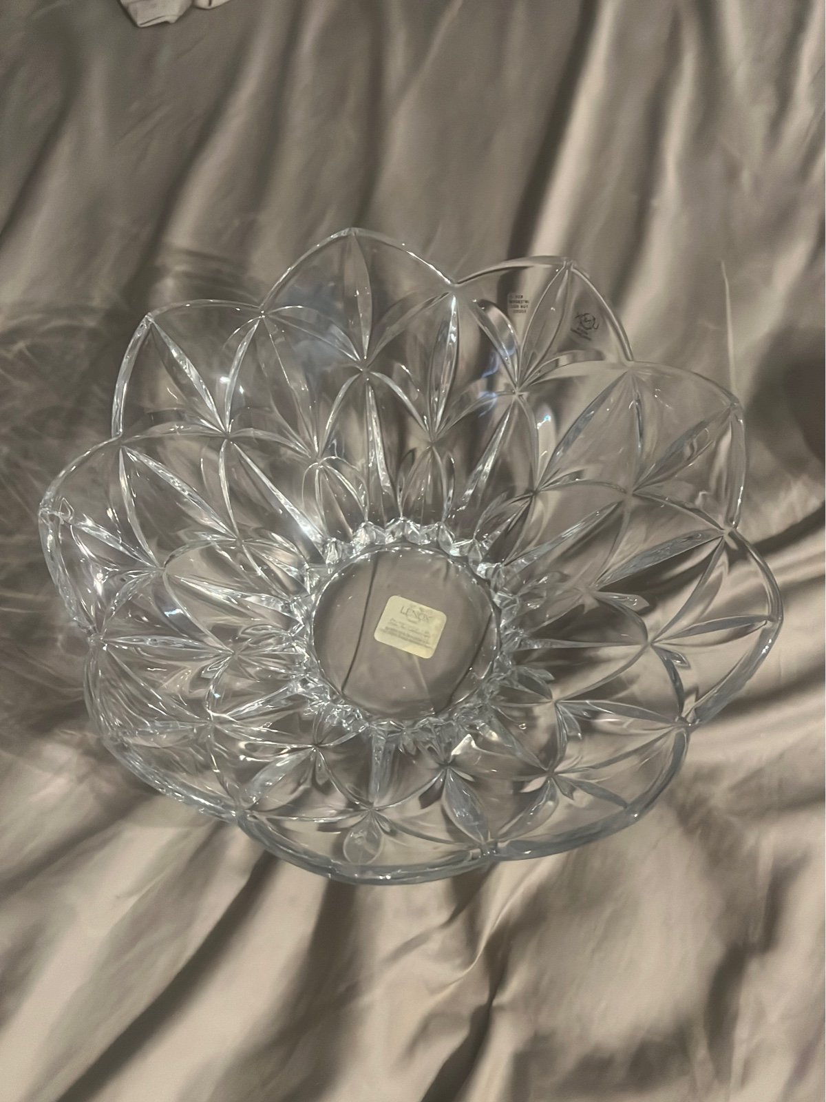 Lenox Shooting Star Large Full Lead Crystal Bowl Brand New