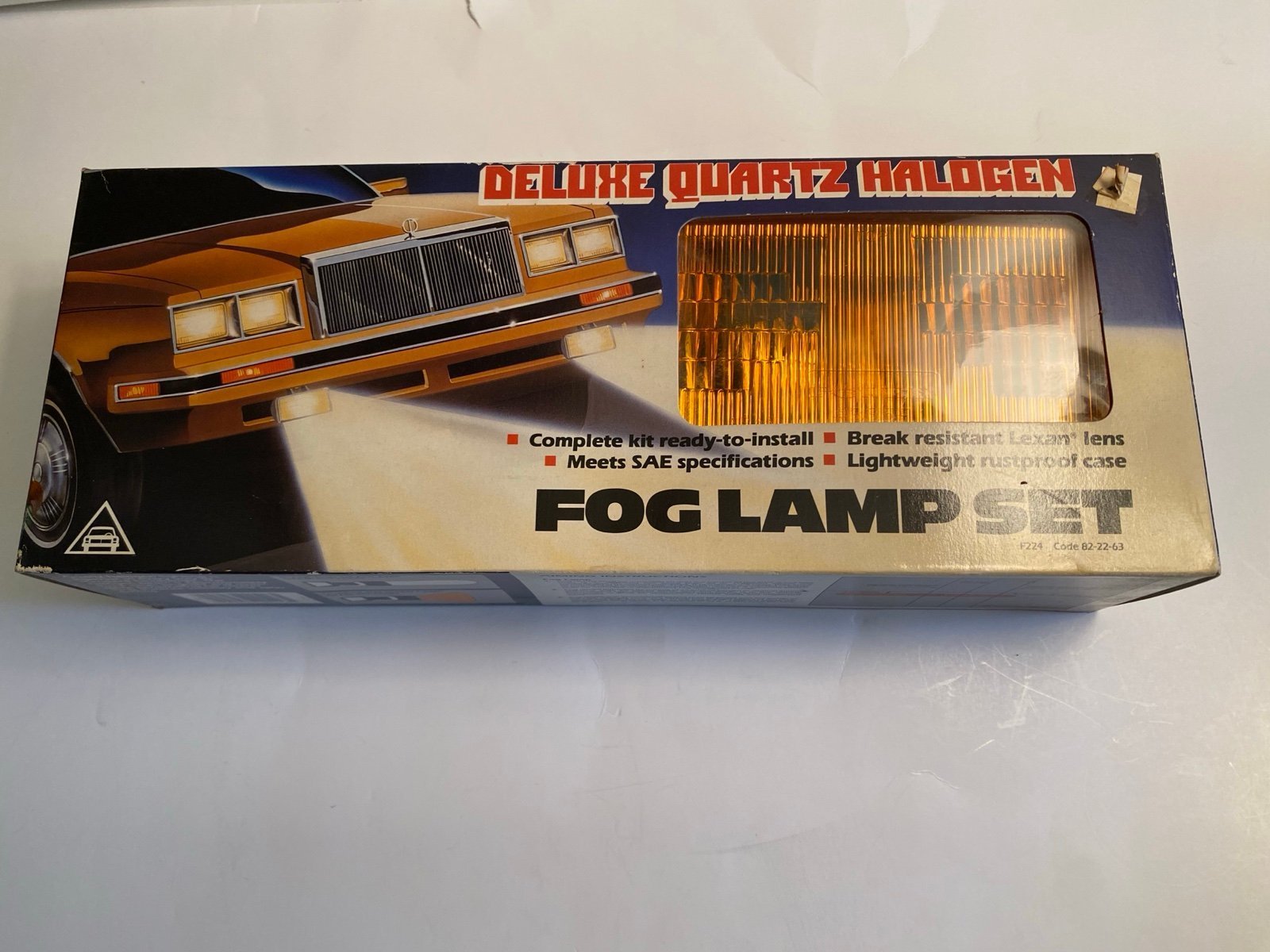 Vintage Lexan Deluxe Quartz Halogen Fog Lamp Set Kmart F224 82-22-63