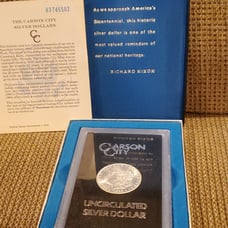 1883 CC-Carson City GSA Morgan Dollar Uncirculated Silver 1. Box & COA included