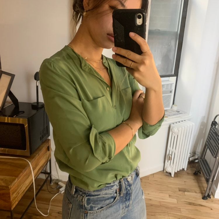 Equipment silk blouse
