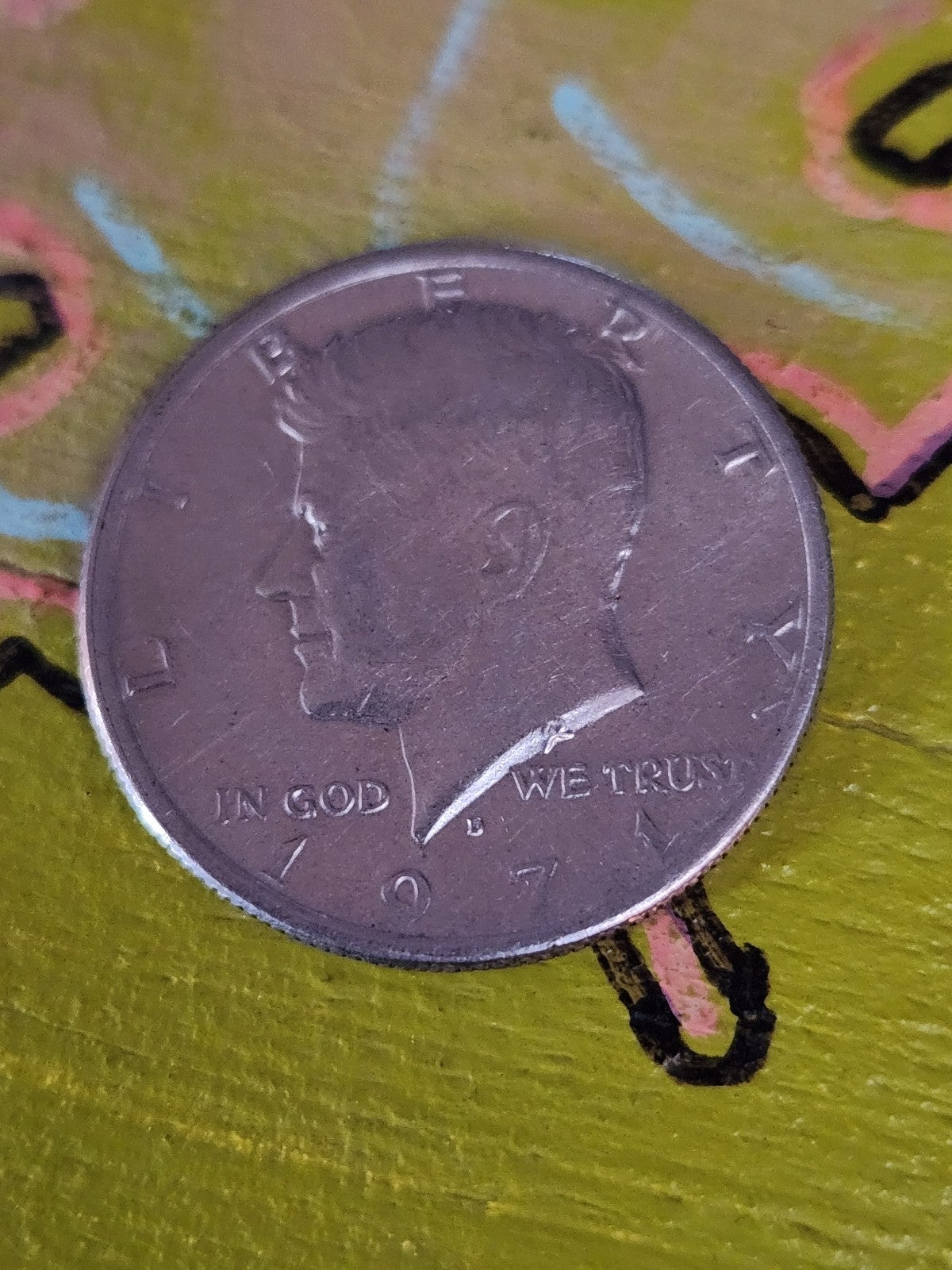 1971 D.. Kenedy half dollar
