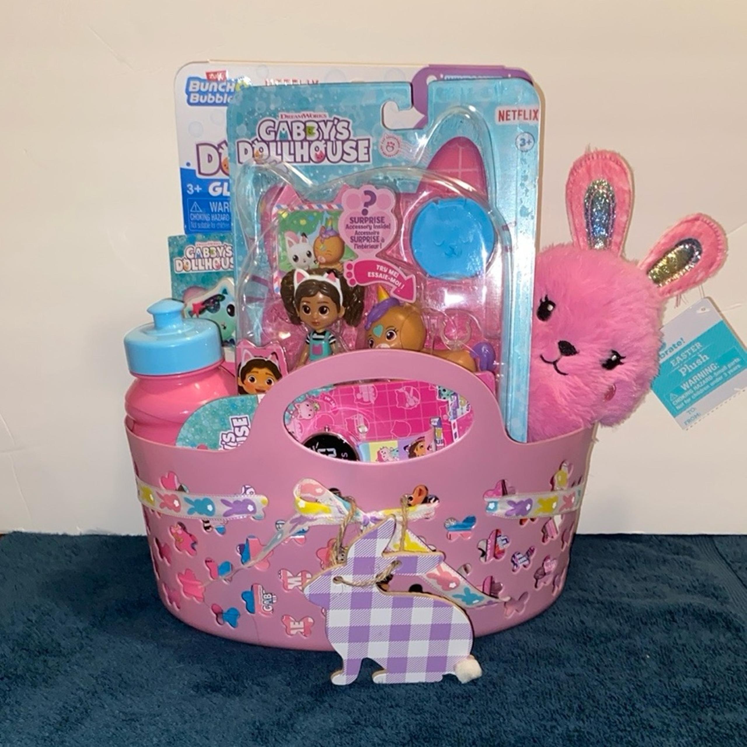 Gabby’s Dollhouse Pink Easter Filled Basket NWT