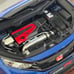 LCD Models 2020 Honda Civic FK8 Type R 1:18 Diecast Model Aegean Blue Metallic