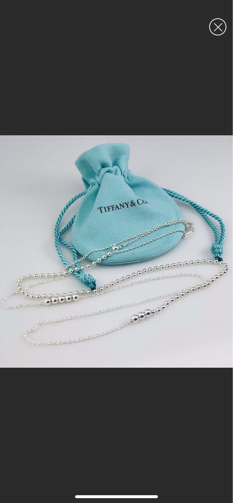 Tiffany & Co mixed bead necklace