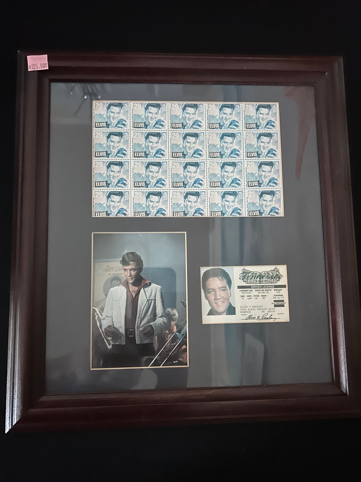 Elvis Presley Framed stamps