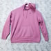 Nike Hoodie Sweatshirt Womens Sz Medium Pink Fleece Pullover Long Sleeve